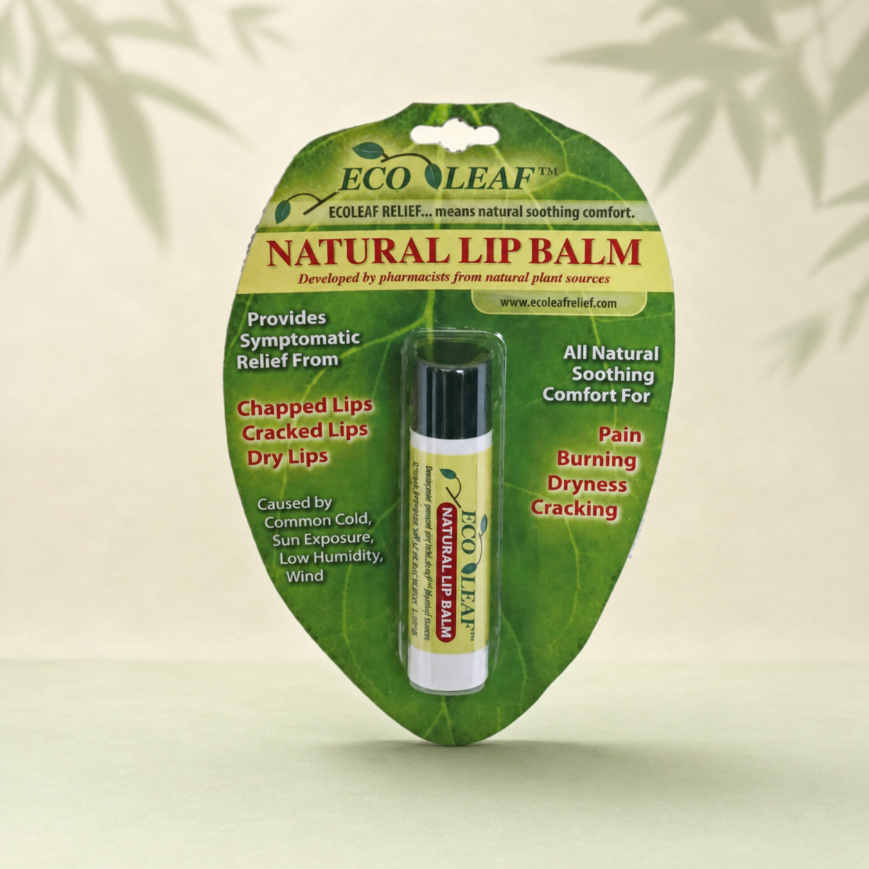 ECOLEAF Natural Lip Balm for Dry & Chapped Lips