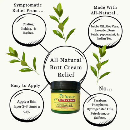 Butt Cream / Diaper Rash and Chaffing  Relief Cream