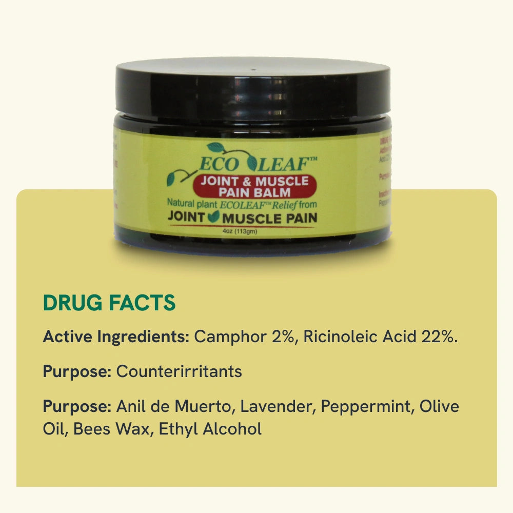 ECOLEAF Joint & Muscle Pain Relief Balm