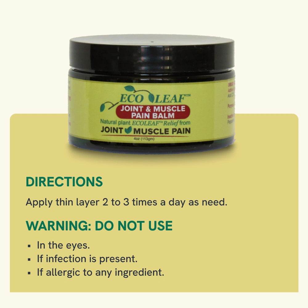 ECOLEAF Joint & Muscle Pain Relief Balm